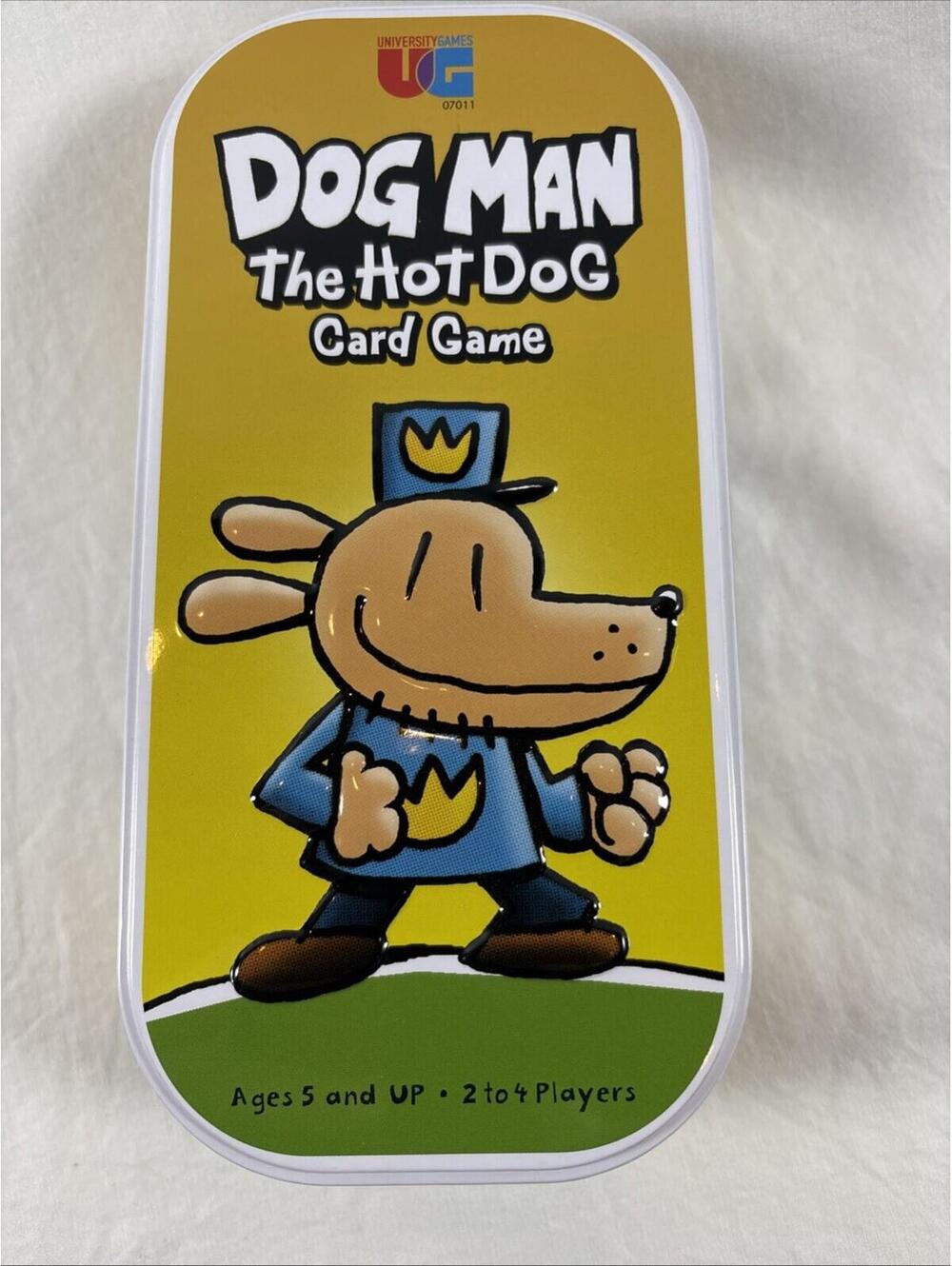 University Games DOG MAN The Hot Dog Card Game w/Tin (2-4 Players, Ages 5+)